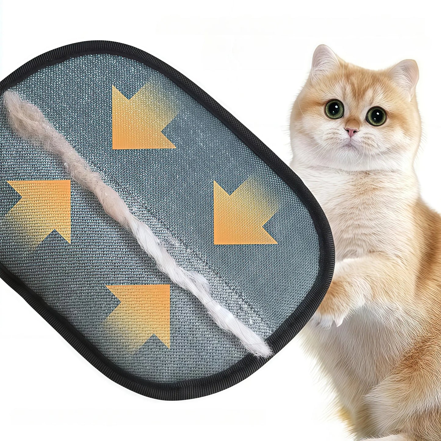 Essential Pet Hair Removal Glove - 2-Way Grooming Mitt and Electrostatic Fur Eraser for Effective Shedding Control on Furniture, Clothing, Carpets, and Bedding
