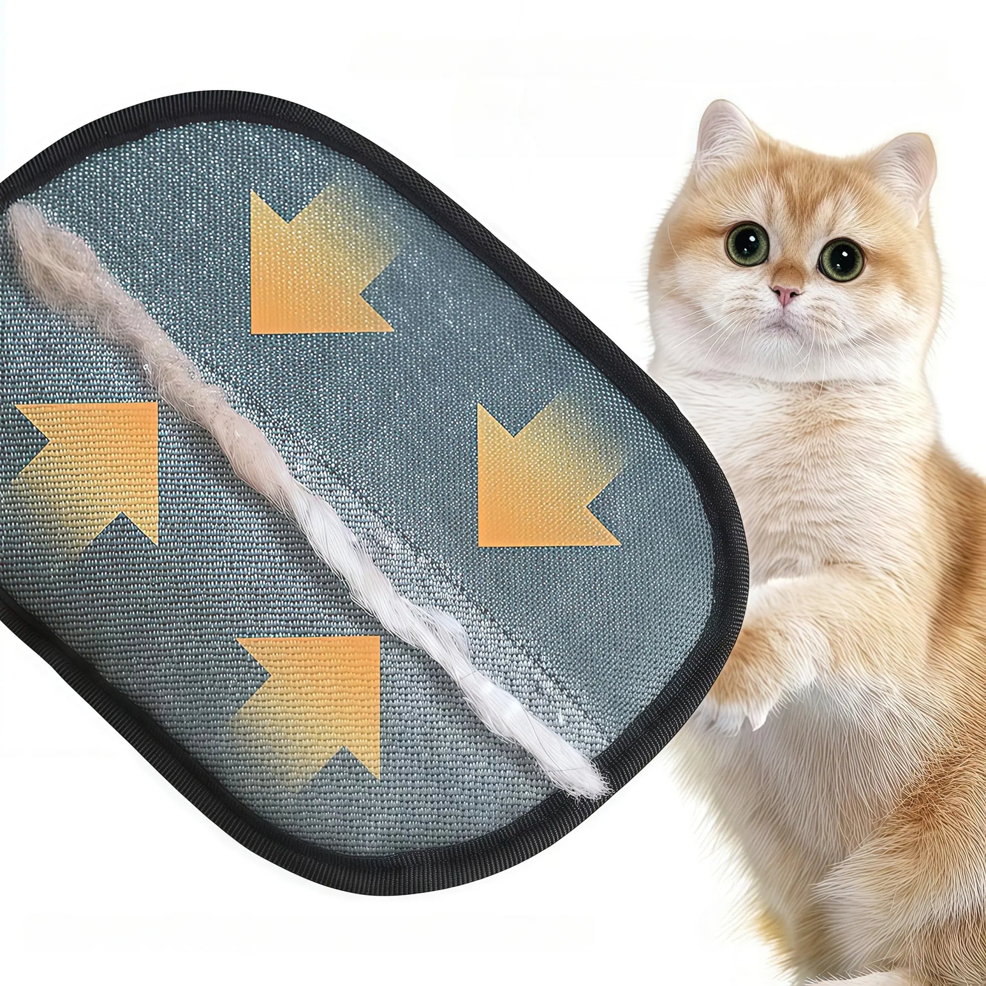 Essential Pet Hair Removal Glove - 2-Way Grooming Mitt and Electrostatic Fur Eraser for Effective Shedding Control on Furniture, Clothing, Carpets, and Bedding