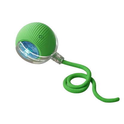 Mizusu Interactive Teaser Toy for Cats and Dogs with Two Extra Tails - Rolling Ball Pet Toy and Accessories