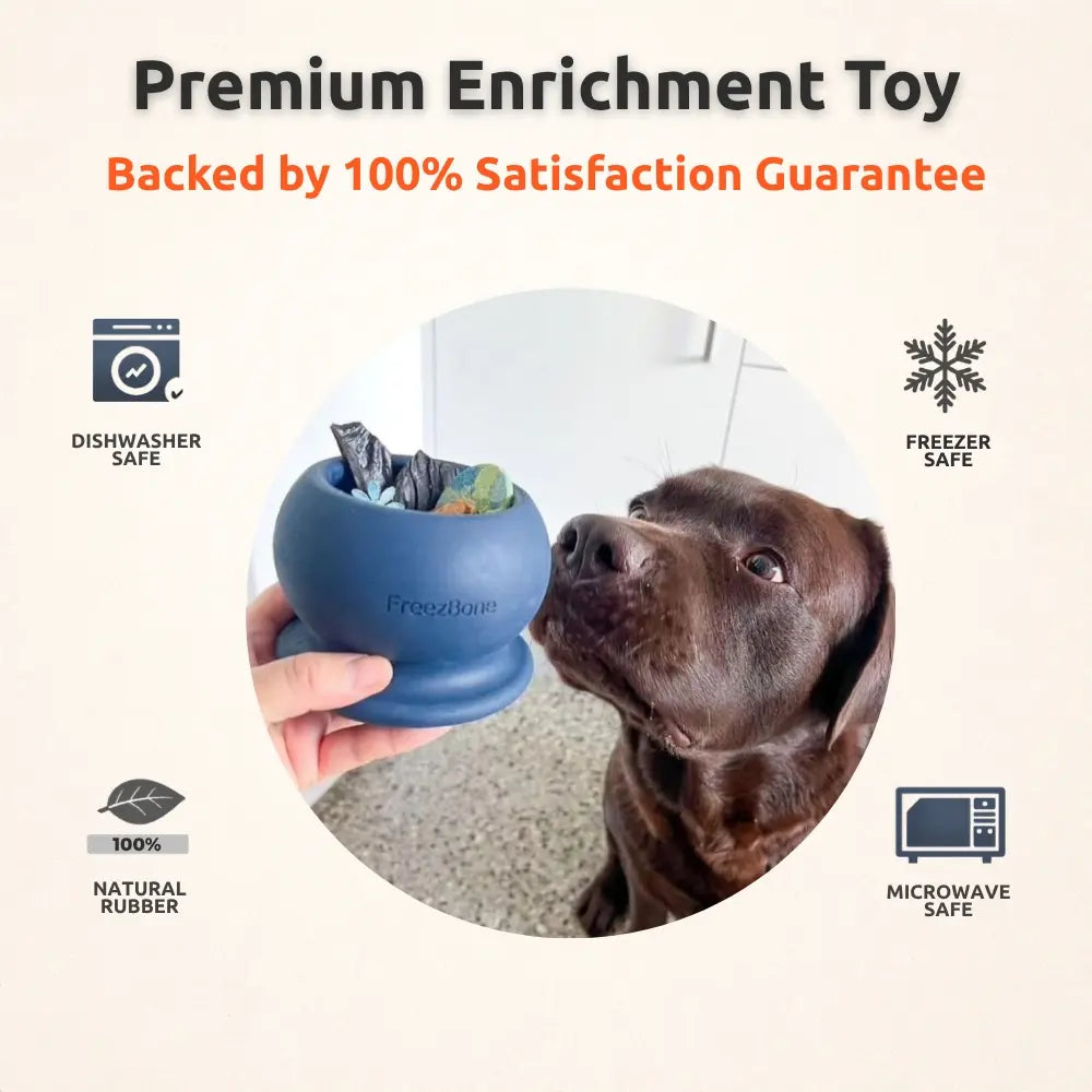 Freezball - Sturdy Fillable Chew Bone for Dogs