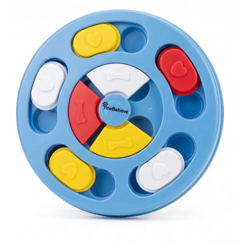 Dog Puzzle Toy and Slow Feeder Bowl - Level 1 Interactive Treat Dispenser for Puppies - Enhances Mental Stimulation, Prevents Gulping, and Supports Healthy Digestion During Mealtime