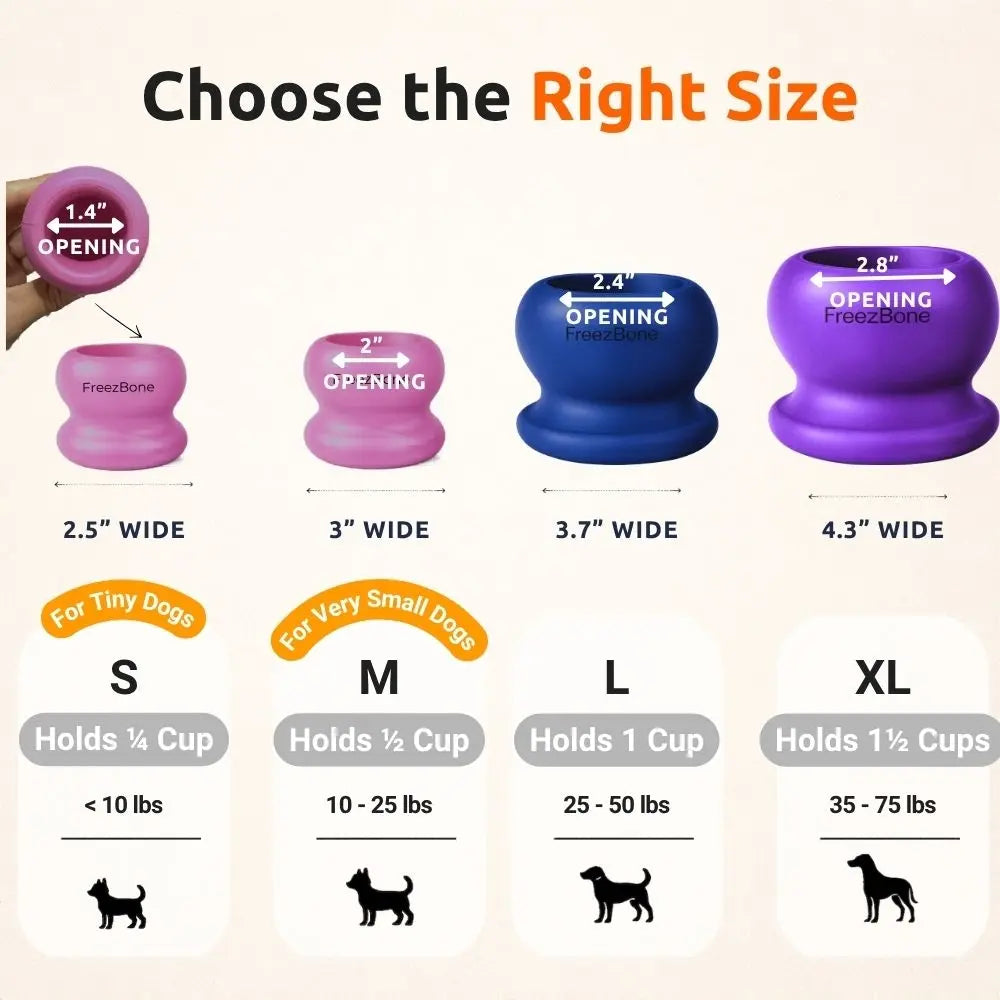 Freezball - Sturdy Fillable Chew Bone for Dogs