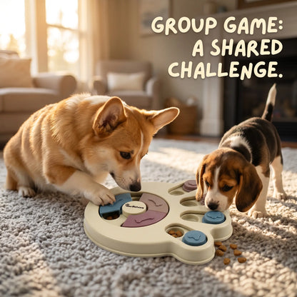 Dog Puzzle Toy and Slow Feeder Bowl - Level 1 Interactive Treat Dispenser for Puppies - Enhances Mental Stimulation, Prevents Gulping, and Supports Healthy Digestion During Mealtime