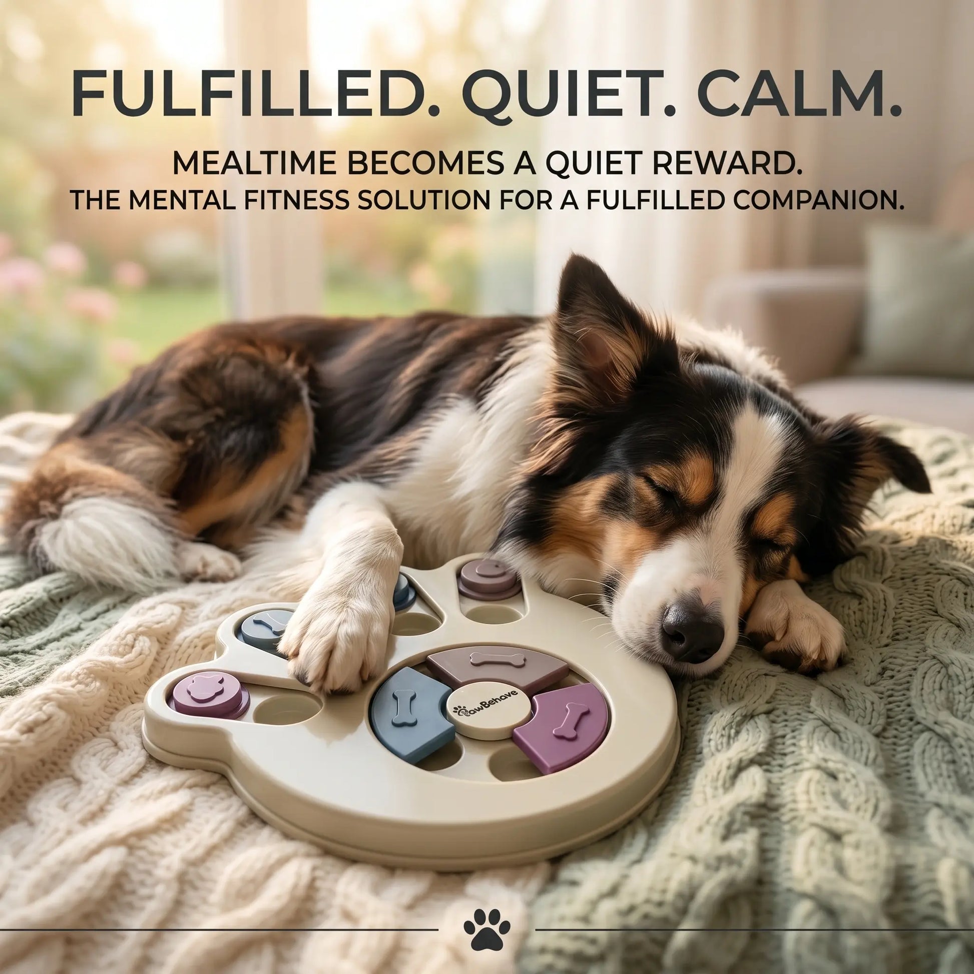 Dog Puzzle Toy and Slow Feeder Bowl - Level 1 Interactive Treat Dispenser for Puppies - Enhances Mental Stimulation, Prevents Gulping, and Supports Healthy Digestion During Mealtime