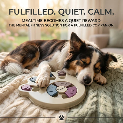 Dog Puzzle Toy and Slow Feeder Bowl - Level 1 Interactive Treat Dispenser for Puppies - Enhances Mental Stimulation, Prevents Gulping, and Supports Healthy Digestion During Mealtime