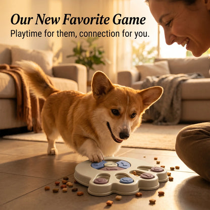 Dog Puzzle Toy and Slow Feeder Bowl - Level 1 Interactive Treat Dispenser for Puppies - Enhances Mental Stimulation, Prevents Gulping, and Supports Healthy Digestion During Mealtime