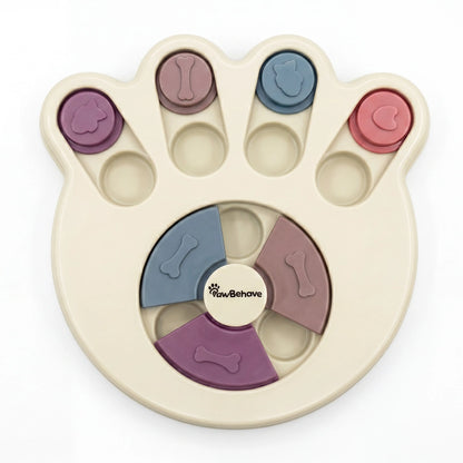 Dog Puzzle Toy and Slow Feeder Bowl - Level 1 Interactive Treat Dispenser for Puppies - Enhances Mental Stimulation, Prevents Gulping, and Supports Healthy Digestion During Mealtime