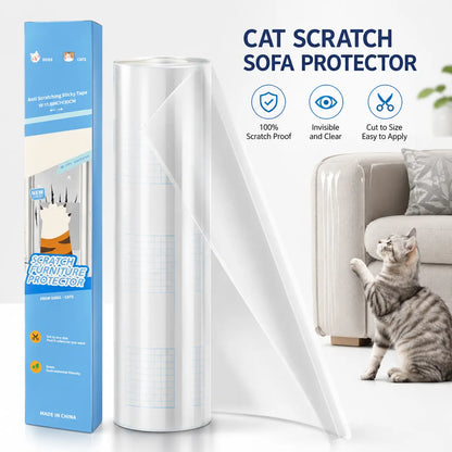 12 Pack Cat Scratch Furniture Protector, Couch Protector from Cat Claws - Heavy-Duty, Easy-To-Apply Scratching Deterrent and Shield