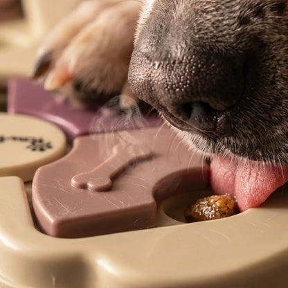 Dog Puzzle Toy and Slow Feeder Bowl - Level 1 Interactive Treat Dispenser for Puppies - Enhances Mental Stimulation, Prevents Gulping, and Supports Healthy Digestion During Mealtime