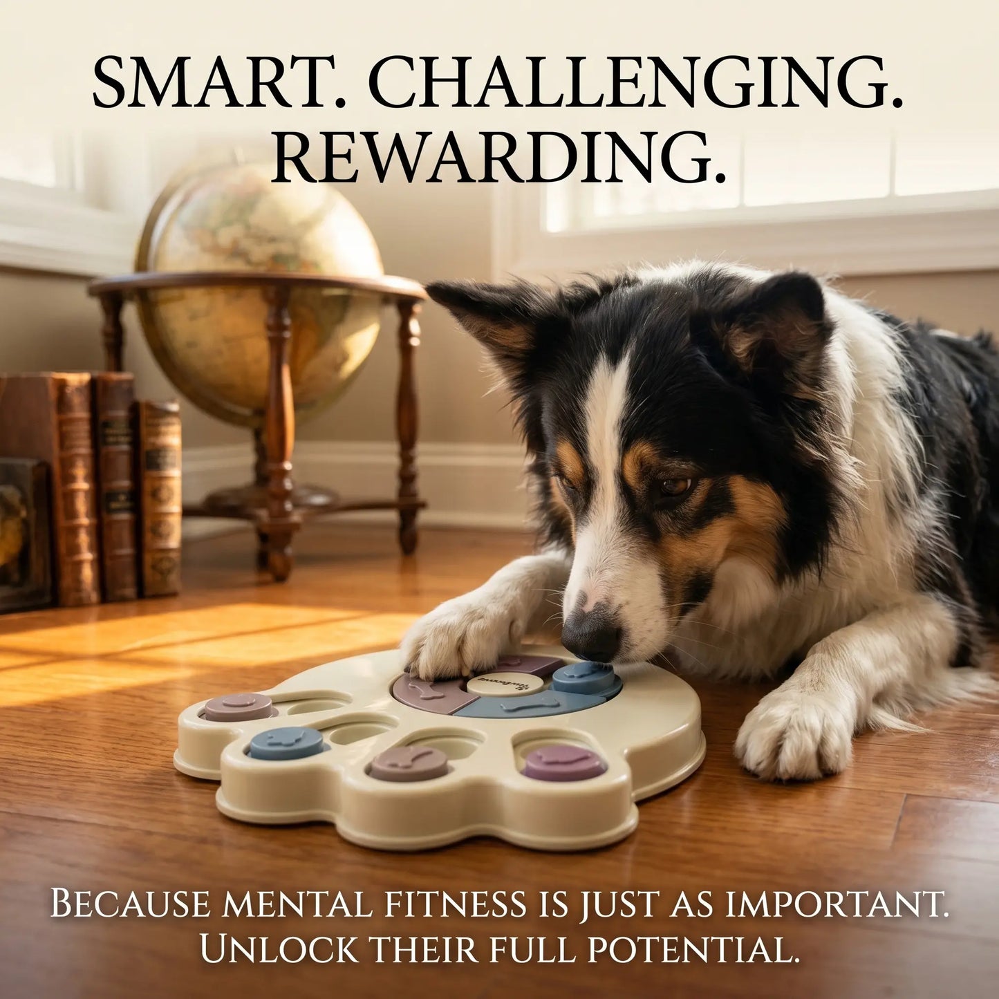 Dog Puzzle Toy and Slow Feeder Bowl - Level 1 Interactive Treat Dispenser for Puppies - Enhances Mental Stimulation, Prevents Gulping, and Supports Healthy Digestion During Mealtime